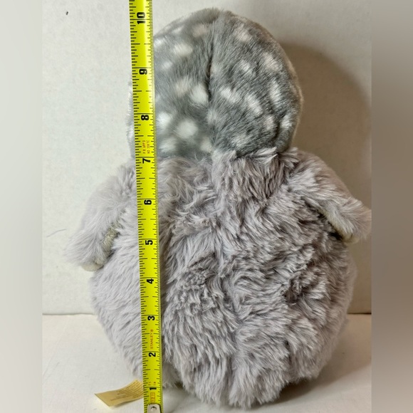 MTY International Silver Grey Penguin Spotted Silver Bow Stuffed Animal 10 inch - Picture 3 of 5